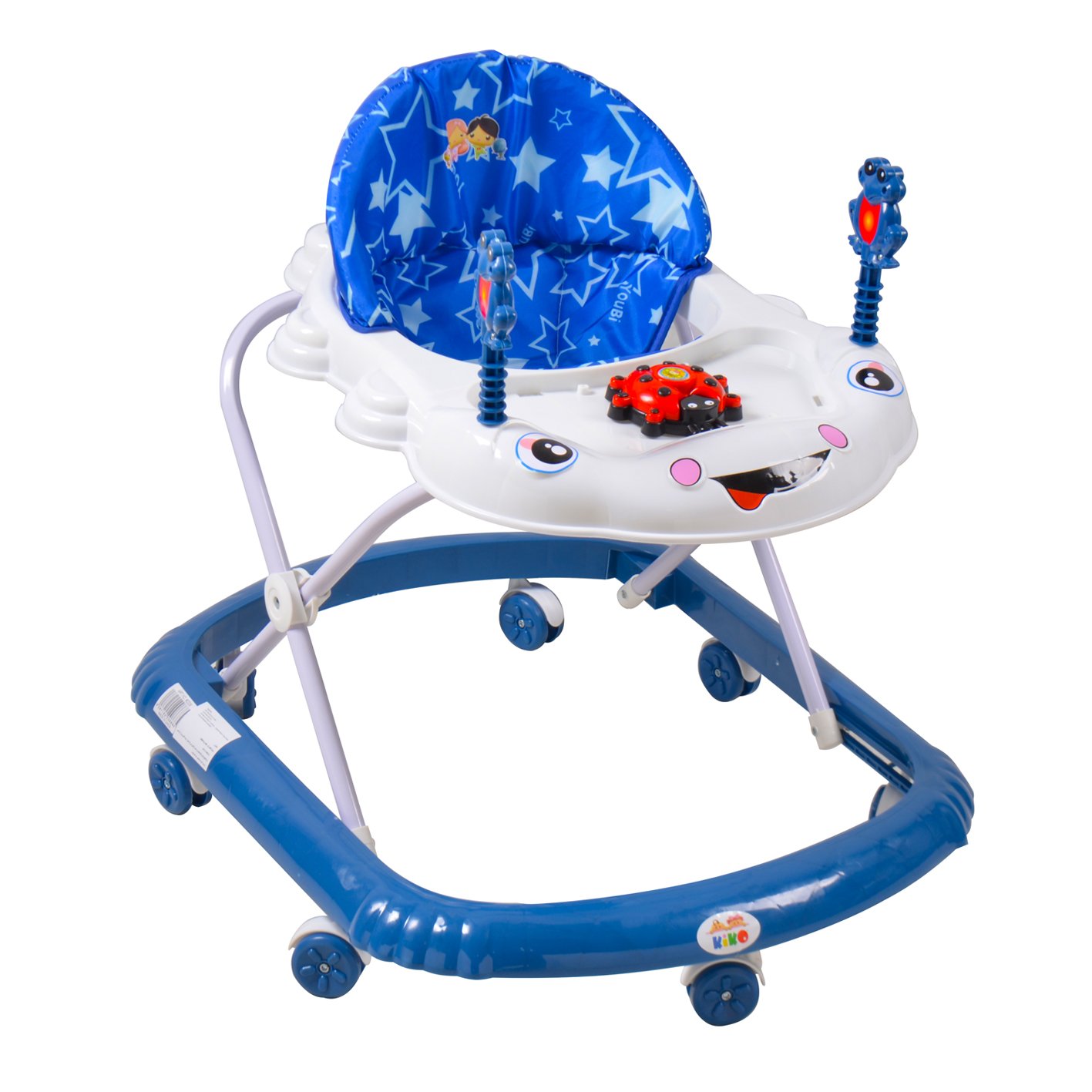 2008N-BLUE KIKO BABY WALKER WITH TOYS - Image 1