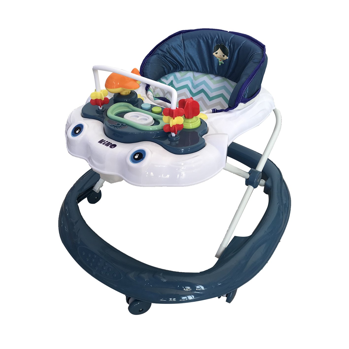 2300 blue KIKO BABY WALKER WITH TOYS - Image 1