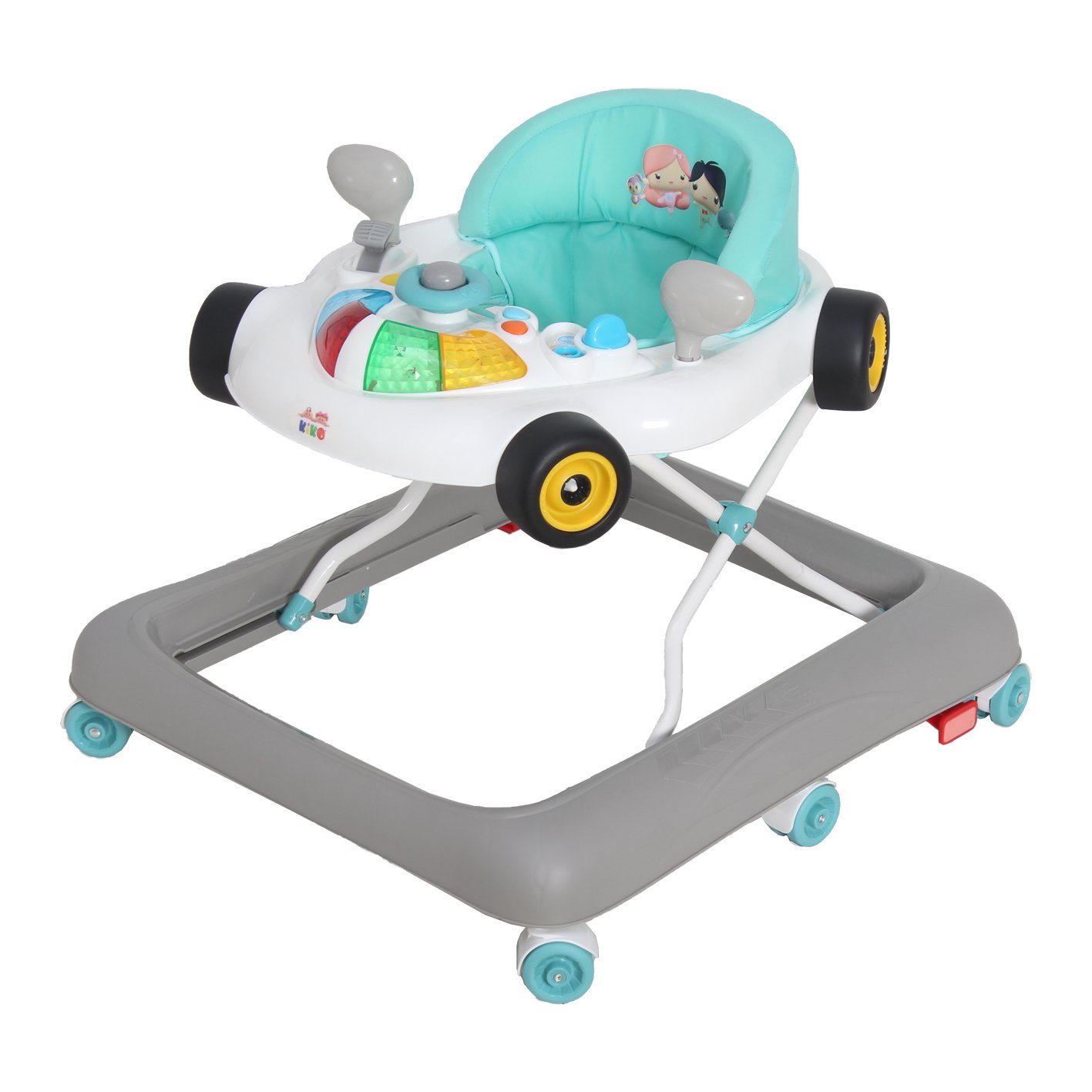 2303-pistachio KIKO BABY WALKER WITH TOYS - Image 1