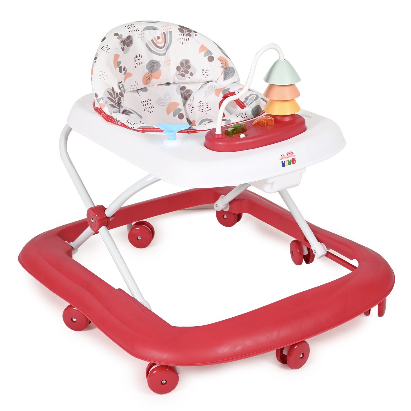 3014-1red KIKO BABY WALKER – MUSIC/LIGHTS, 8 wheels ,3H - Image 1