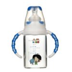 KIKO GLASS FEEDING BOTTLE WITH HANDLE 120ML - Image 2