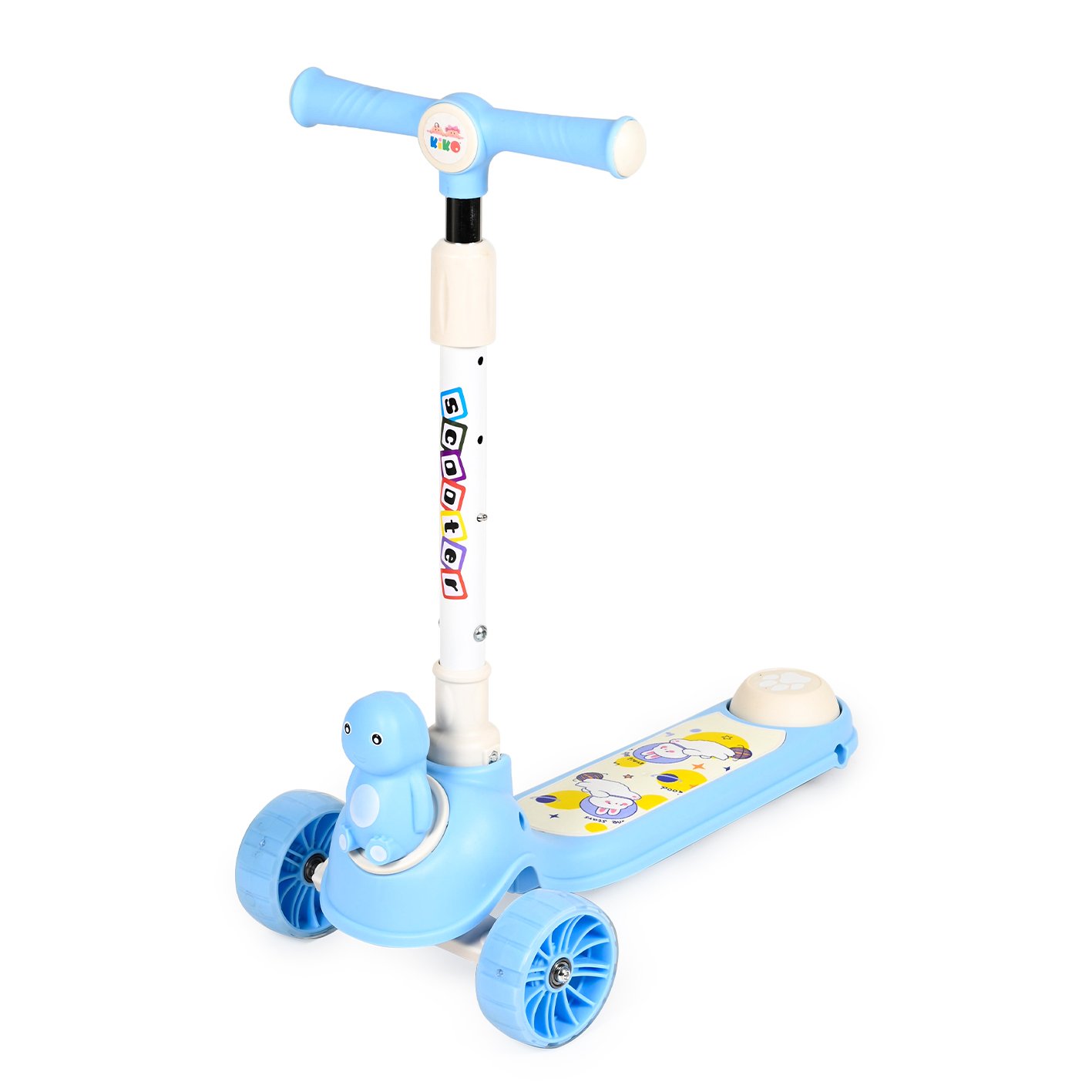 1708-Blue KIKO CHILDREN SCOOTER WITH 3 WHEELS,LIGHT AND MUSIC - Image 1