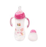 KIKO FEEDING BOTTLE WITH HANDLE 240ML WITH SILICON NIPPLE - Image 2