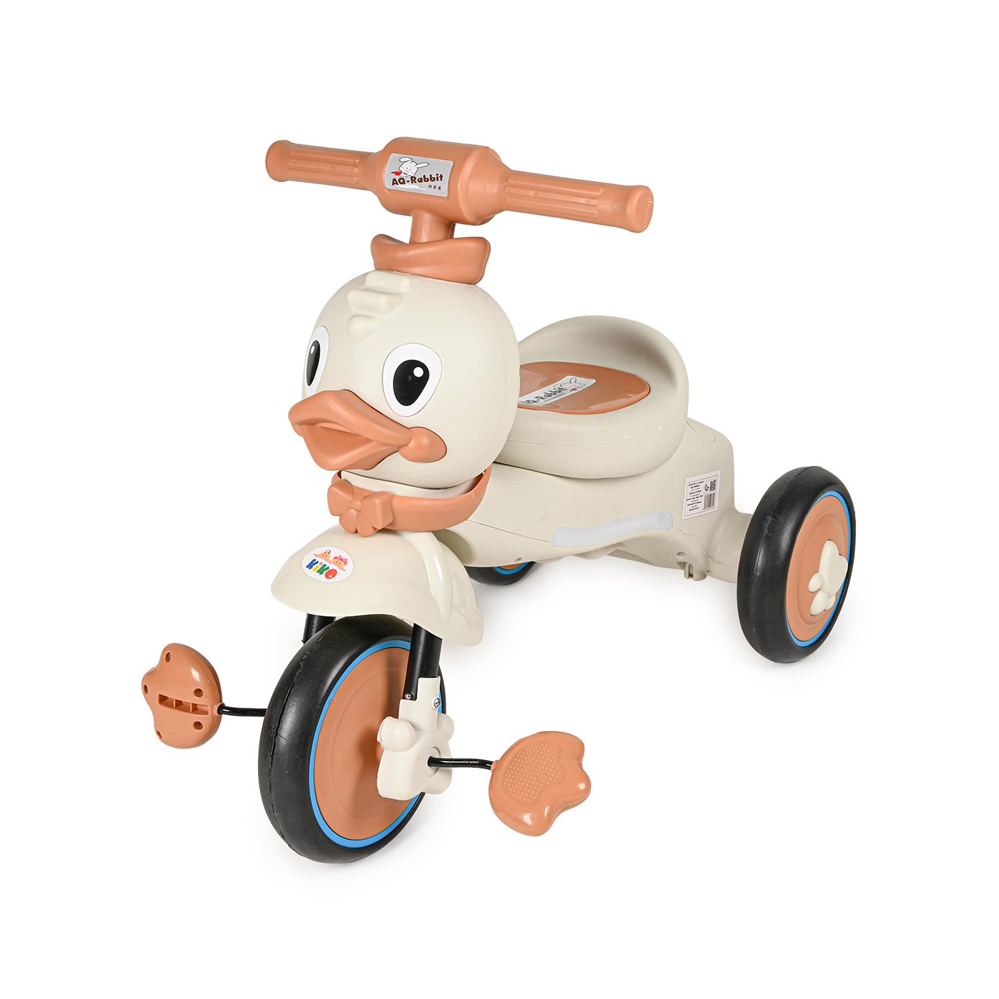 2548-Beige KIKO CHILDREN TRICYCLE WITH MUSIC AND LIGHT - Image 1