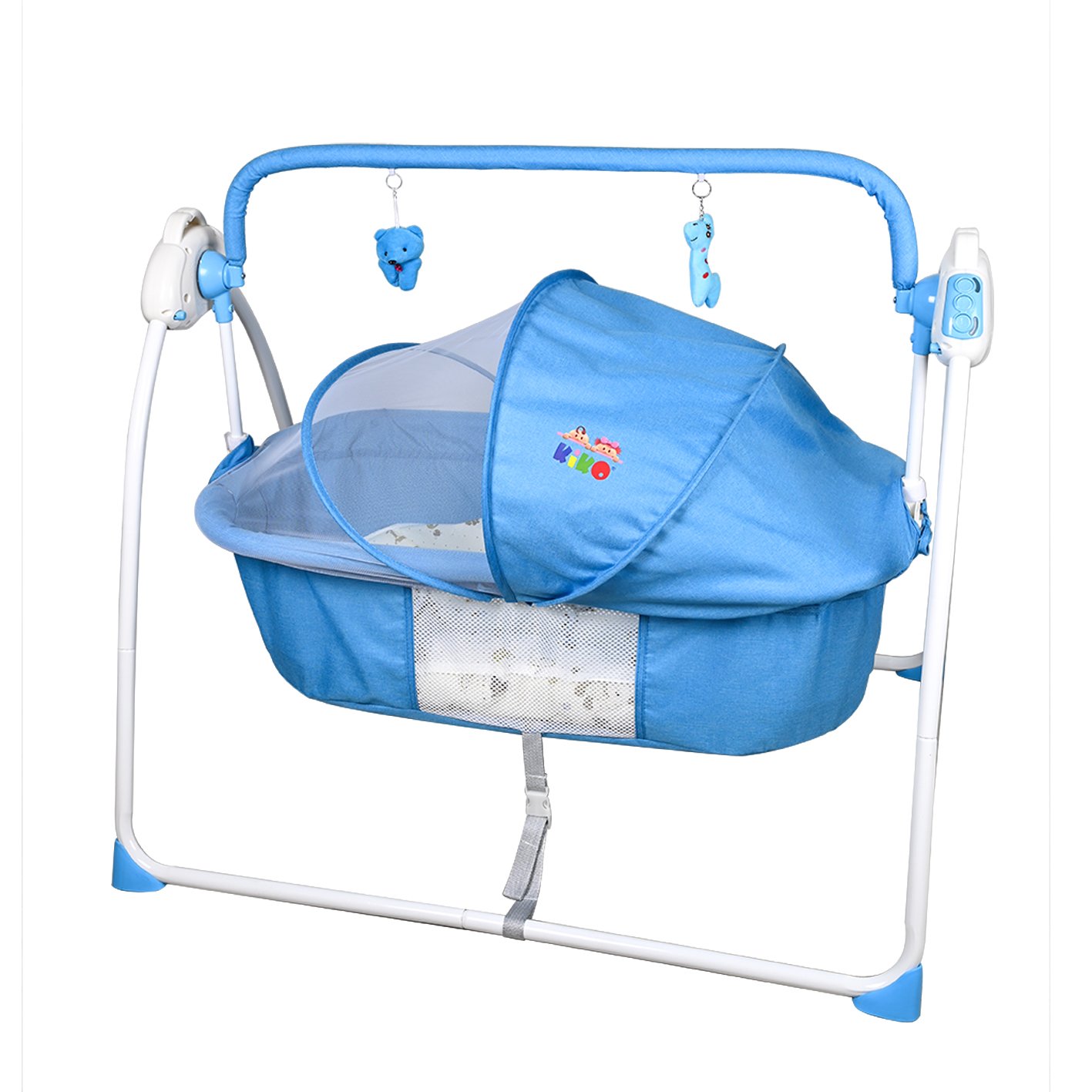 3504-blue 2 KIKO Baby Cradle Swing 3 Speed Electric - Image 1